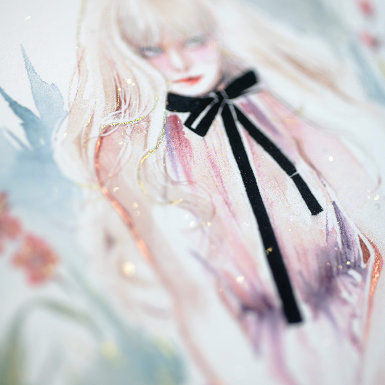 A6 微噴畫卡【不役的莉莉絲】 2 A6 微噴畫卡【不役的莉莉絲】 最精緻小巧的入門級藝術微噴,佐以珠光水彩手工精飾。 搭配專屬紙藝封套,讓這份輕盈的微型收藏,擁有最豐富的層次與溫度。