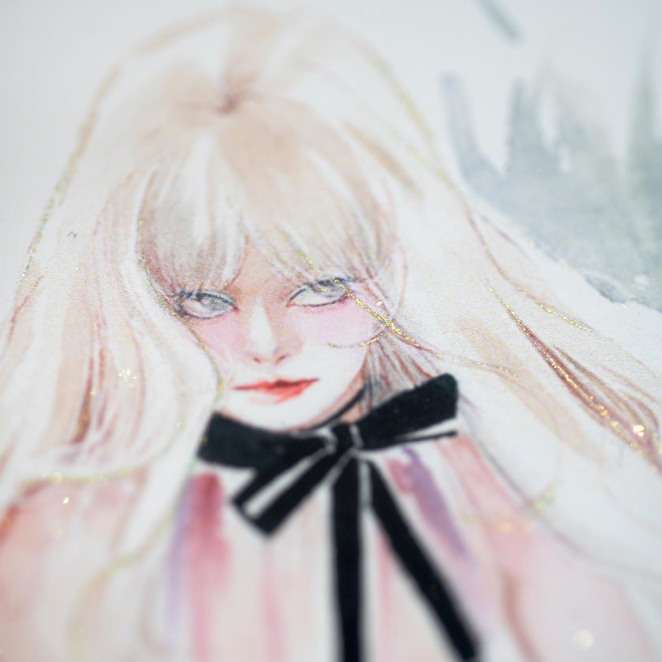 A6 微噴畫卡【不役的莉莉絲】 3 A6 微噴畫卡【不役的莉莉絲】 最精緻小巧的入門級藝術微噴,佐以珠光水彩手工精飾。 搭配專屬紙藝封套,讓這份輕盈的微型收藏,擁有最豐富的層次與溫度。