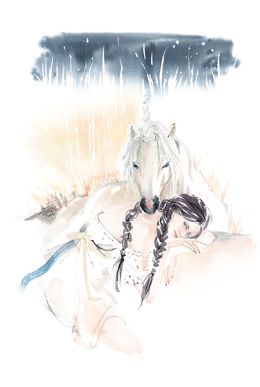 視訊課-奇幻時尚人物水彩【進階】 - 479 horse